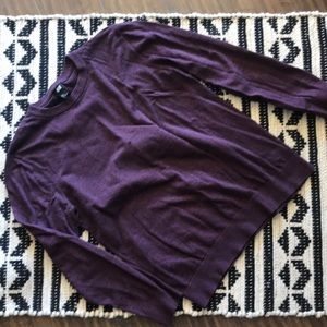 H&M Burgundy Crew Neck Sweater